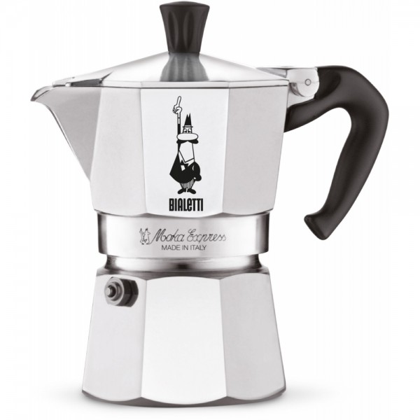 Bialetti Moka Express fuer 3 Tassen, alu #202460