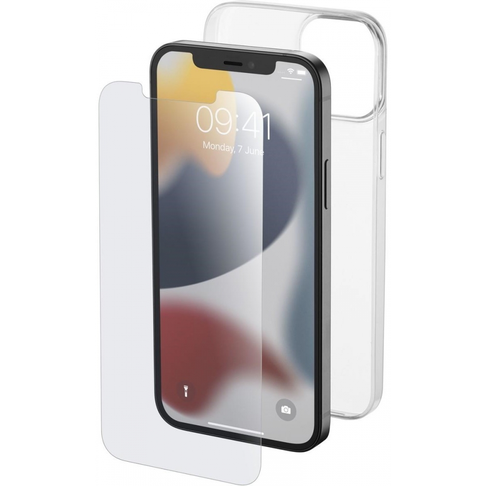 Cellularline Protection Kit Apple | iPhone Displayschutzglas Price-Guard - & - 13 Hülle transparent