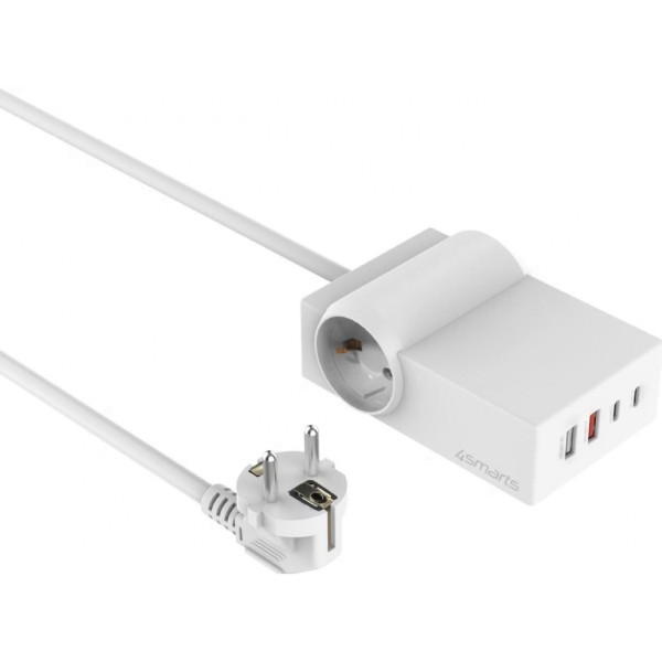 4Smarts - 6 in 1 USB-C/A Steckdosenleist #361003