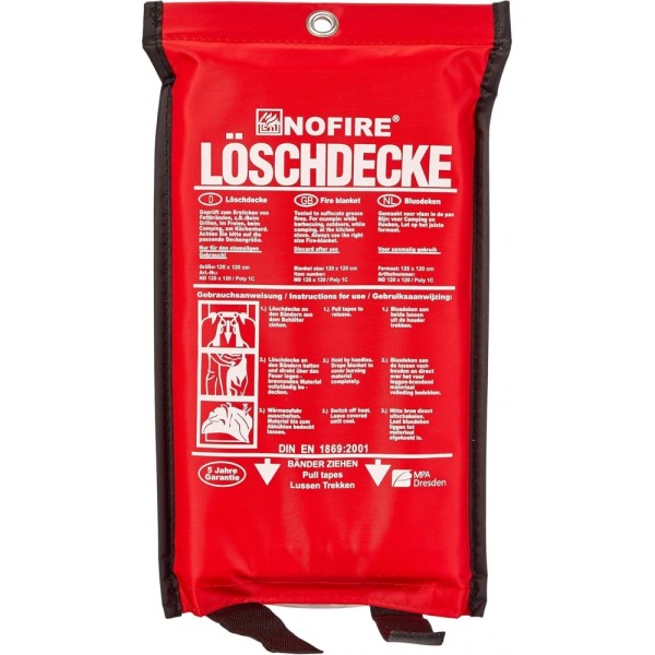 NOFIRE - Loeschdecke - rot #392350