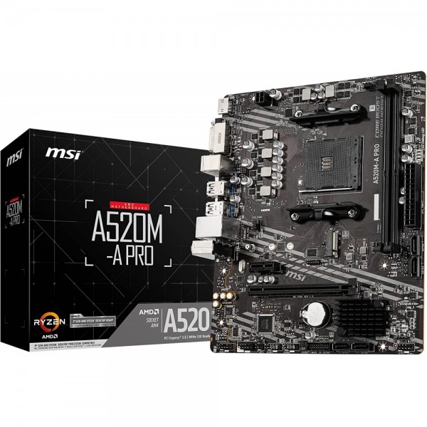 MSI A520M-A Pro - Mainboard - schwarz #263808