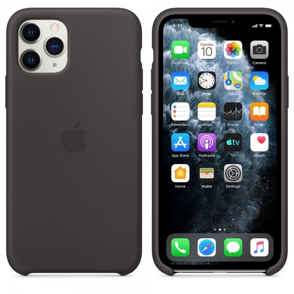 Apple Silikon Case iPhone 11 Pro schwarz #102772