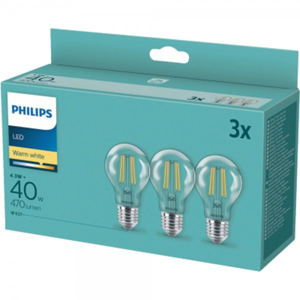 Philips LED classic 40W A60 E27 WW CL ND #186990