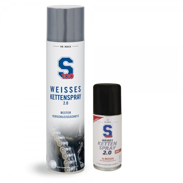 S100 weisses Kettenspray 400 ml + 100 ml #331709