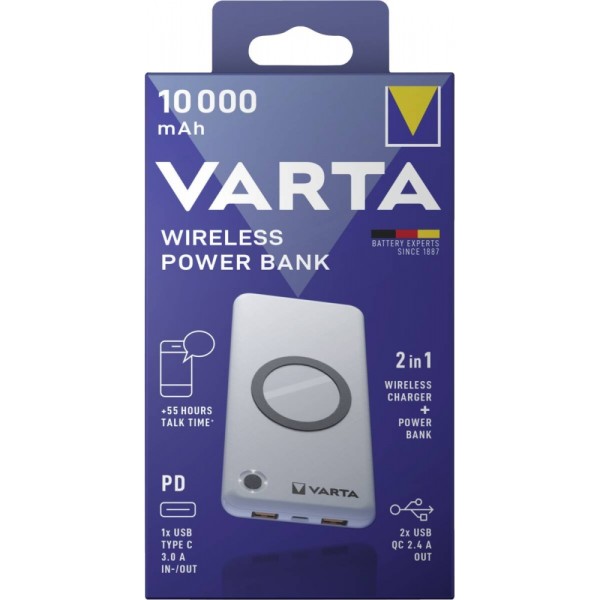 Varta - Wireless Power Bank + Ladekabel #370350