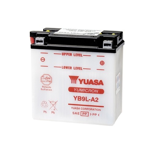 YUASA Motorradbatterie YB9L-A2 12V 9Ah #400458_1