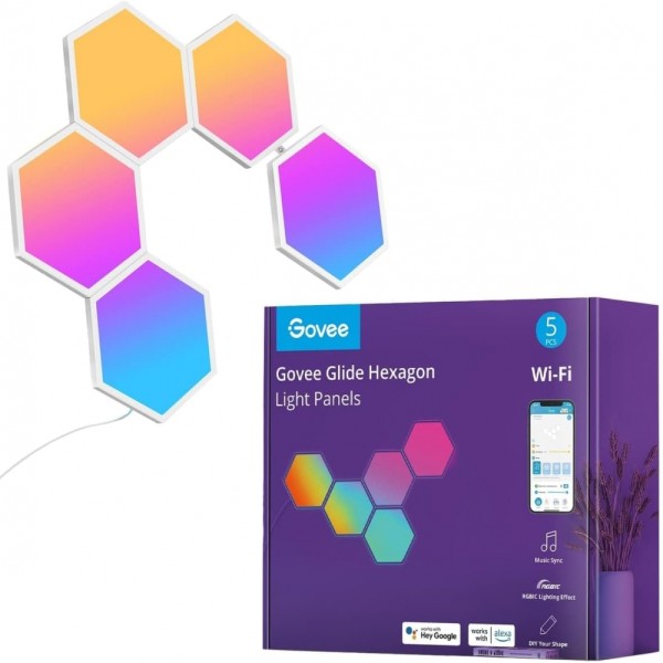 Govee Glide Hexa LED-Leuchte 5er Pack - #383955