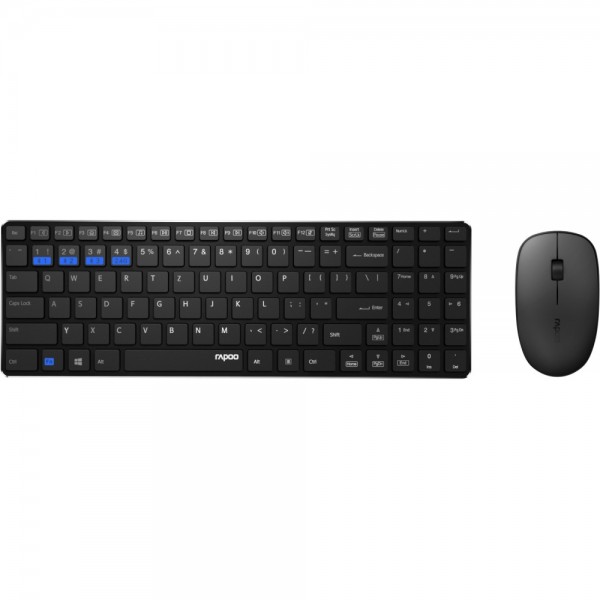 Rapoo 9300M - Tastatur & Maus - schwarz #315073