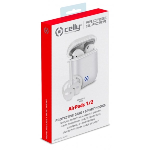 Celly AIRCASEGLACWH - Case fuer Airpods #352737