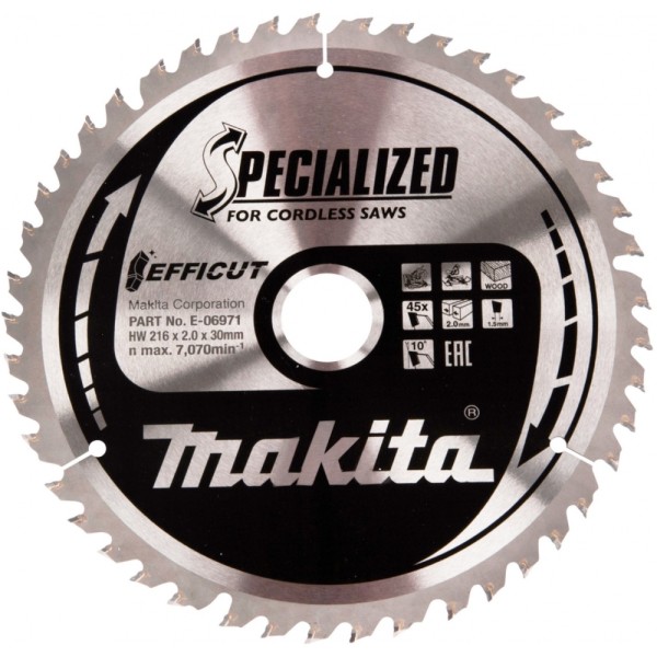 Makita E-06971 EFFICUT 216 X 30 45Z - Kr #354936