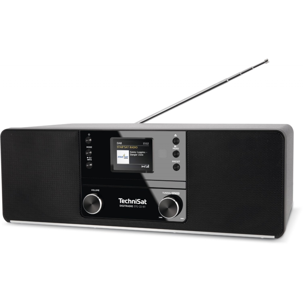 TV, BT DAB+/UKW/RDS/CD/Bluetooth & Price-Guard Audio TechniSat | CD DigitRadio CD/Radio-System 370 Video | Radios schwarz |