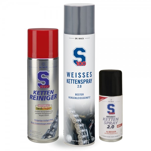 S100 Weisses Kettenspray 400ml + 100ml m #331710