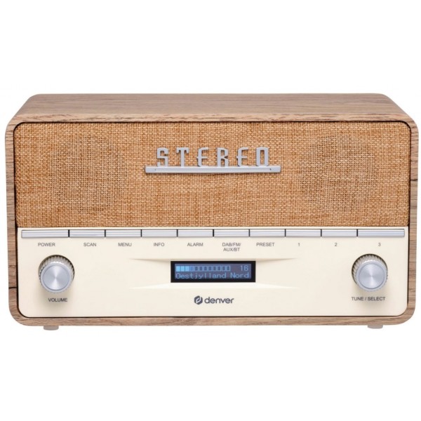 Denver DAB-36LW - Retro-Bluetooth-Radio #382136