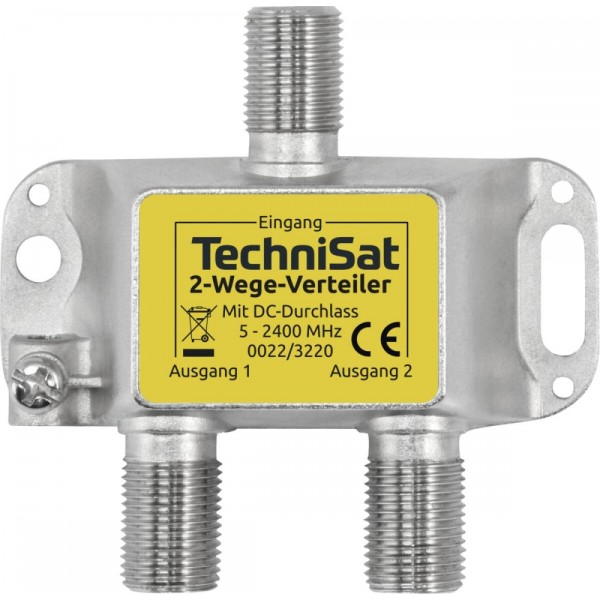 Technisat - 2-Wege Verteiler - silber #370812