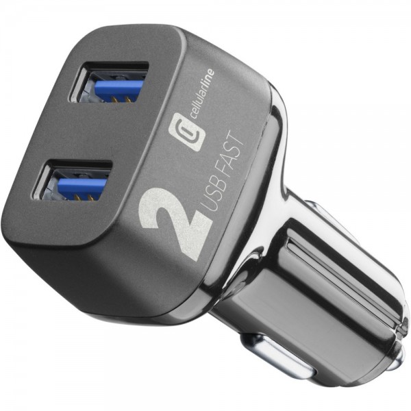 Cellularline Car Multipower 2 Fast USB - #320416